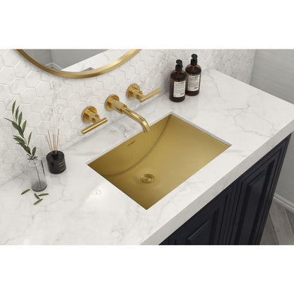 Ruvati 18 x 12 inch Brushed Stainless Steel Rectangular Bathroom Sink Undermount