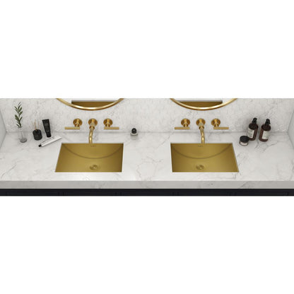 Ruvati 18 x 12 inch Brushed Stainless Steel Rectangular Bathroom Sink Undermount