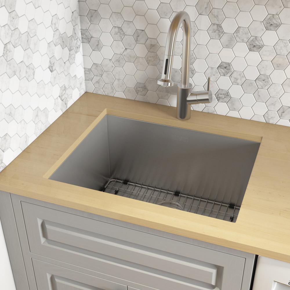 Ruvati 23" x 18" x 12" Deep Laundry Utility Sink Undermount 16 Gauge