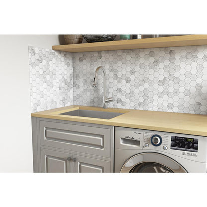 Ruvati 23" x 18" x 12" Deep Laundry Utility Sink Undermount 16 Gauge