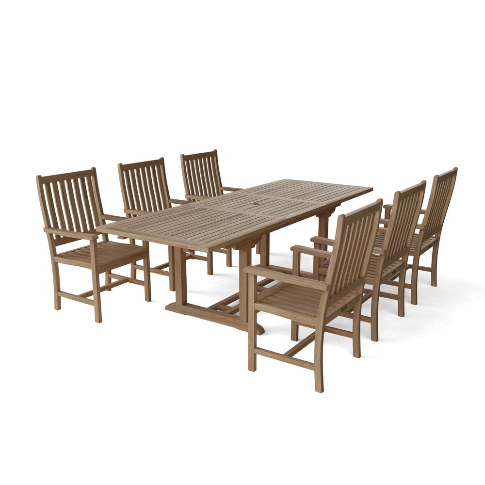 Rectangular Extension Dining 7 Piece Set