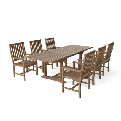 Rectangular Extension Dining 7 Piece Set