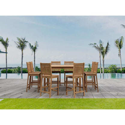 Avalon Chairs and Bar Table 9 Piece Set