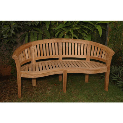 Curve 3 Seater Bench Extra Thick Wood