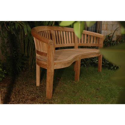 Curve 3 Seater Bench Extra Thick Wood