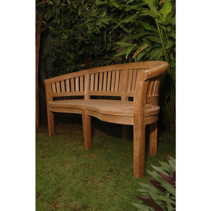 Curve 3 Seater Bench Extra Thick Wood