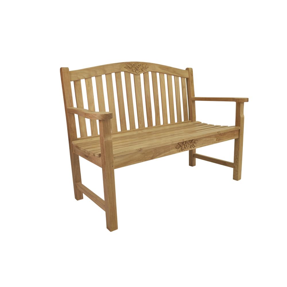 50" Round Rose Bench