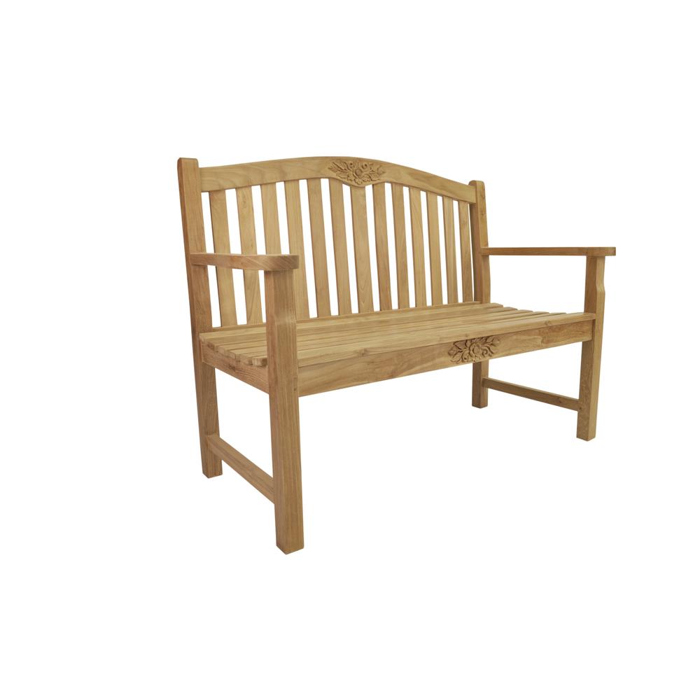 50" Round Rose Bench