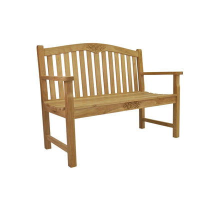 50" Round Rose Bench