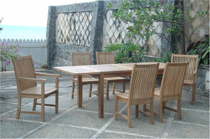 Bahama 95" Rectangular Table w/ Double Leaf Extensions