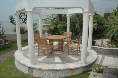 Tosca 4-Foot Round Dining 5 Piece Set