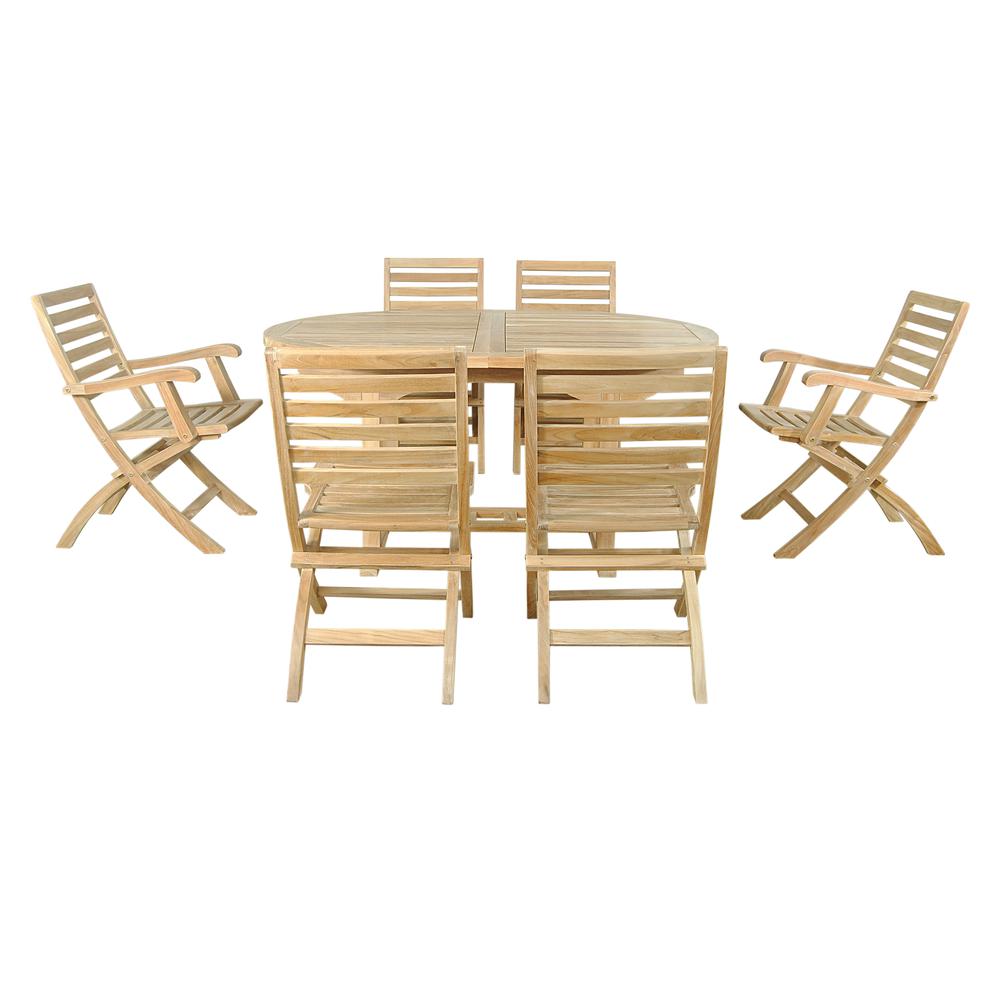 Oval Extension Dining 7 Piece Set