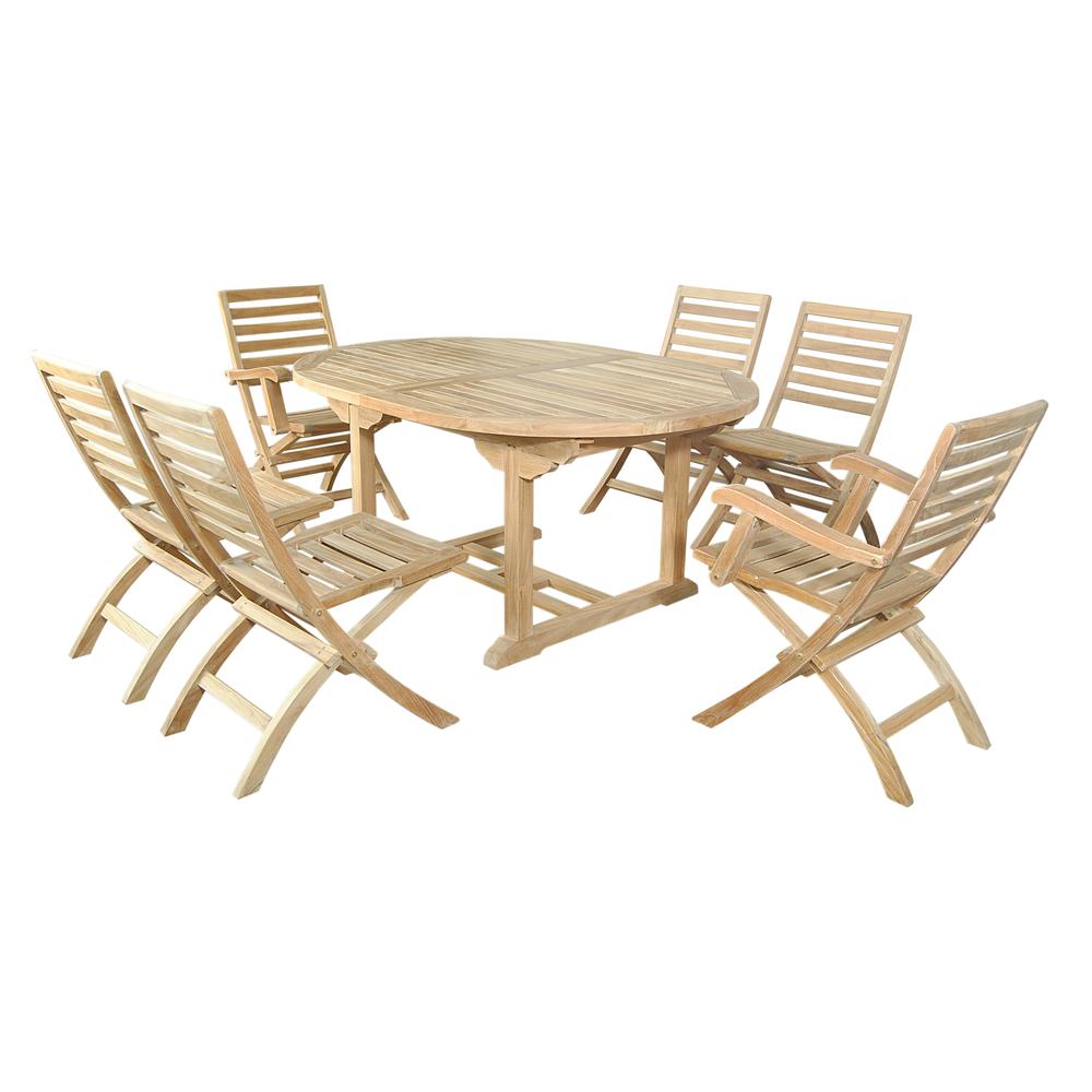 Oval Extension Dining 7 Piece Set