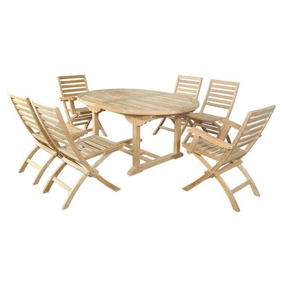 Oval Extension Dining 7 Piece Set
