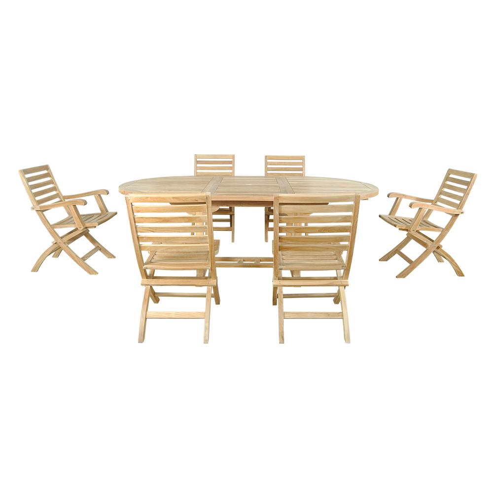 Oval Extension Dining 7 Piece Set