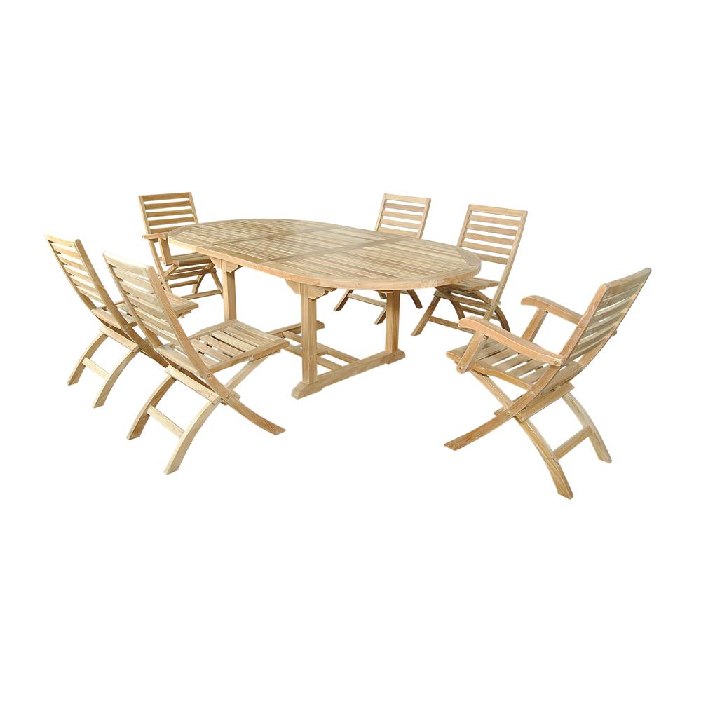 Oval Extension Dining 7 Piece Set