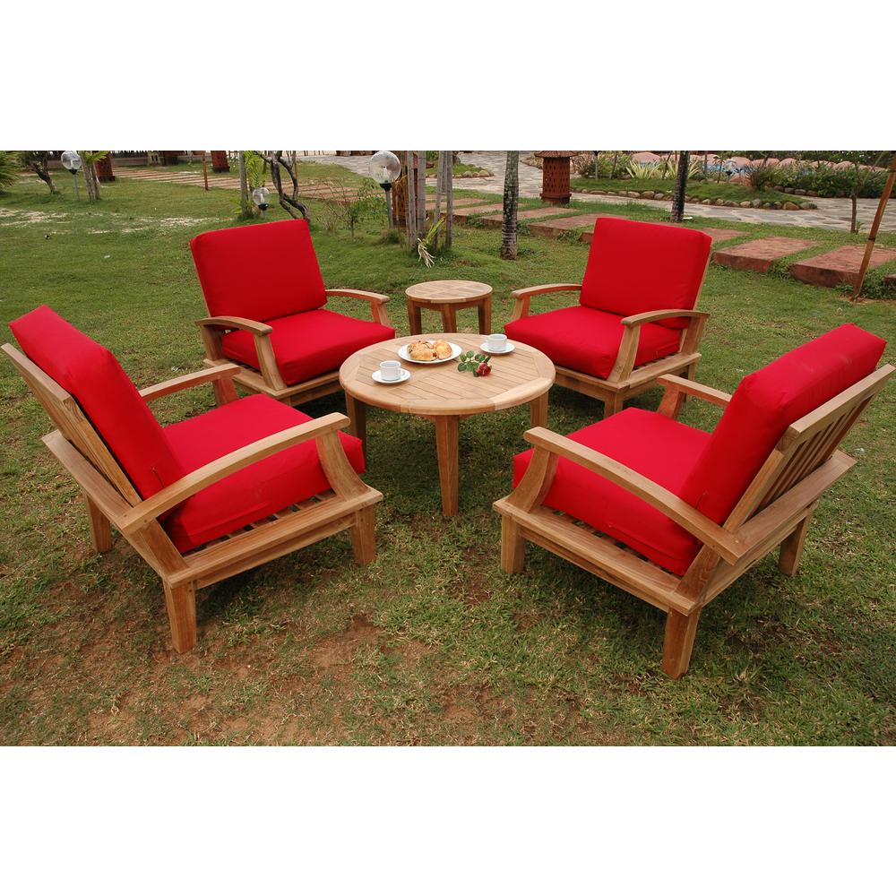 Brianna Round Deep Seating 6 Piece Set