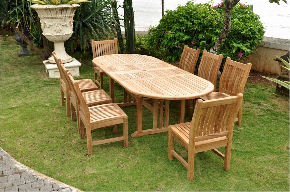 Sahara Oval Ext. Dining 9 Piece Set