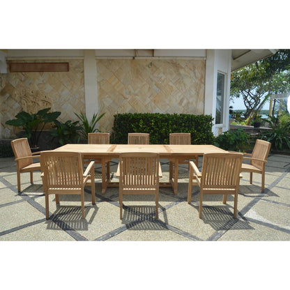 Bahama Rectangular Ext. Dining 9 Piece Set