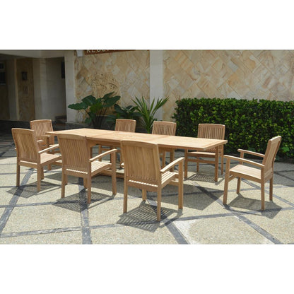 Bahama Rectangular Ext. Dining 9 Piece Set