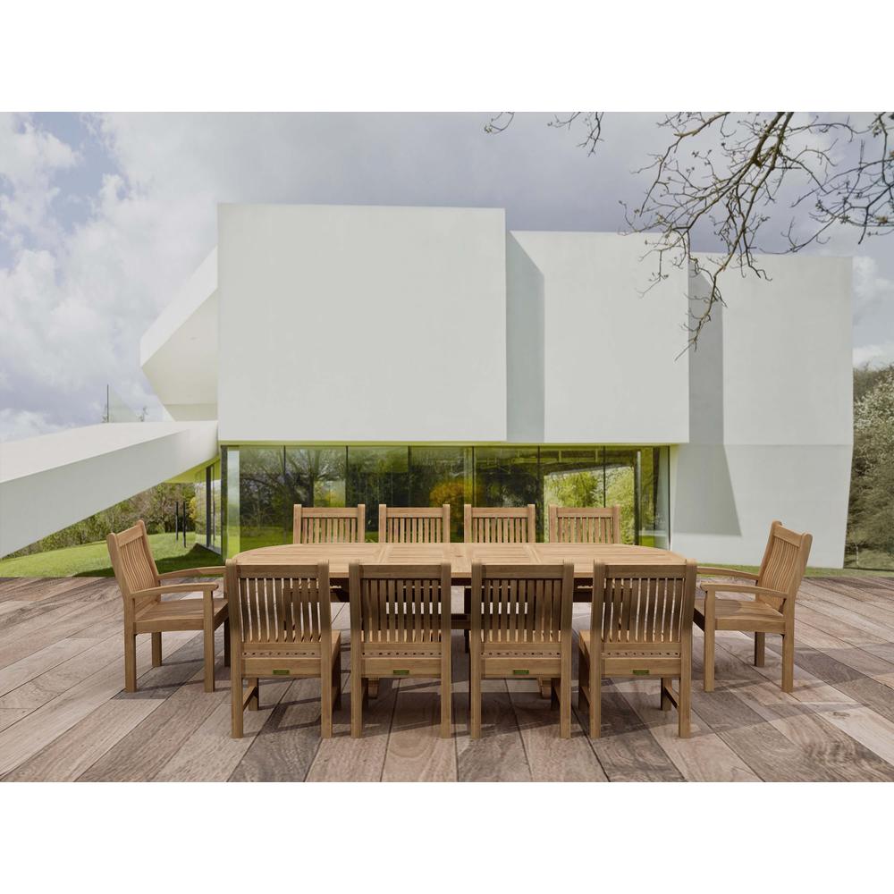 Sahara Oval Ext. Dining 11 Piece Set