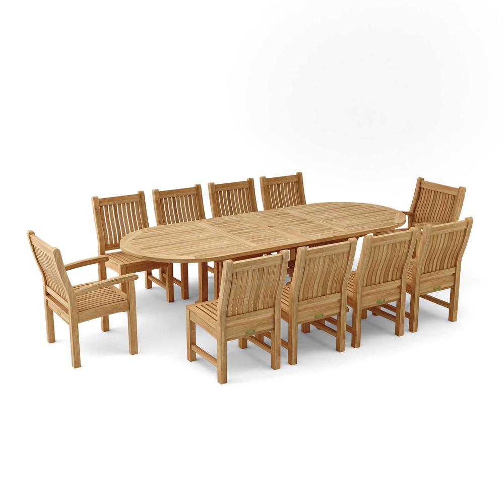 Sahara Oval Ext. Dining 11 Piece Set
