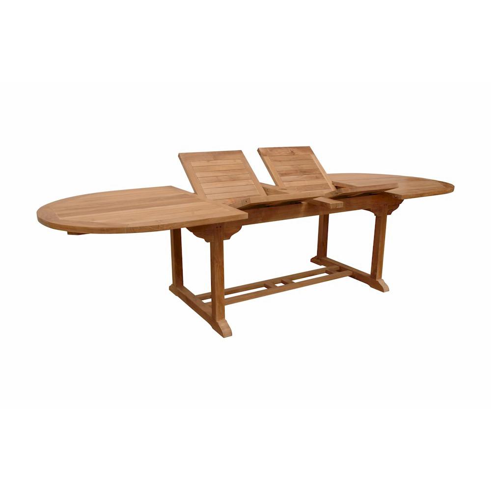 Bahama 117" Oval Extension Table w/ Double Extensions