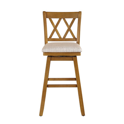 29in Brookline Swivel Barstool Oak