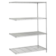 5295GR Add-On Kit - 48.0" x 24.0" x 72.0" - 4 x Shelf(ves) - Metallic Gray