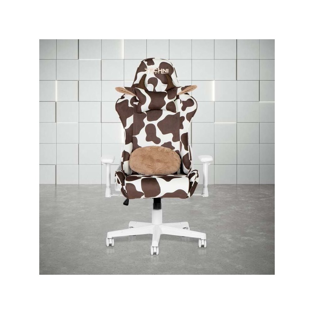 TS85 Brown COW Series Gaming Chair