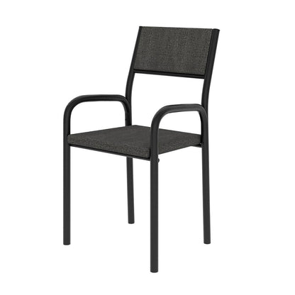 Techni Mobili Office Visiting Chair with metal frame, Black