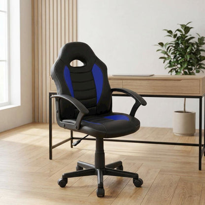 Kids' Racing Chair with Wheels, Ergonomic Design for Gaming and Study