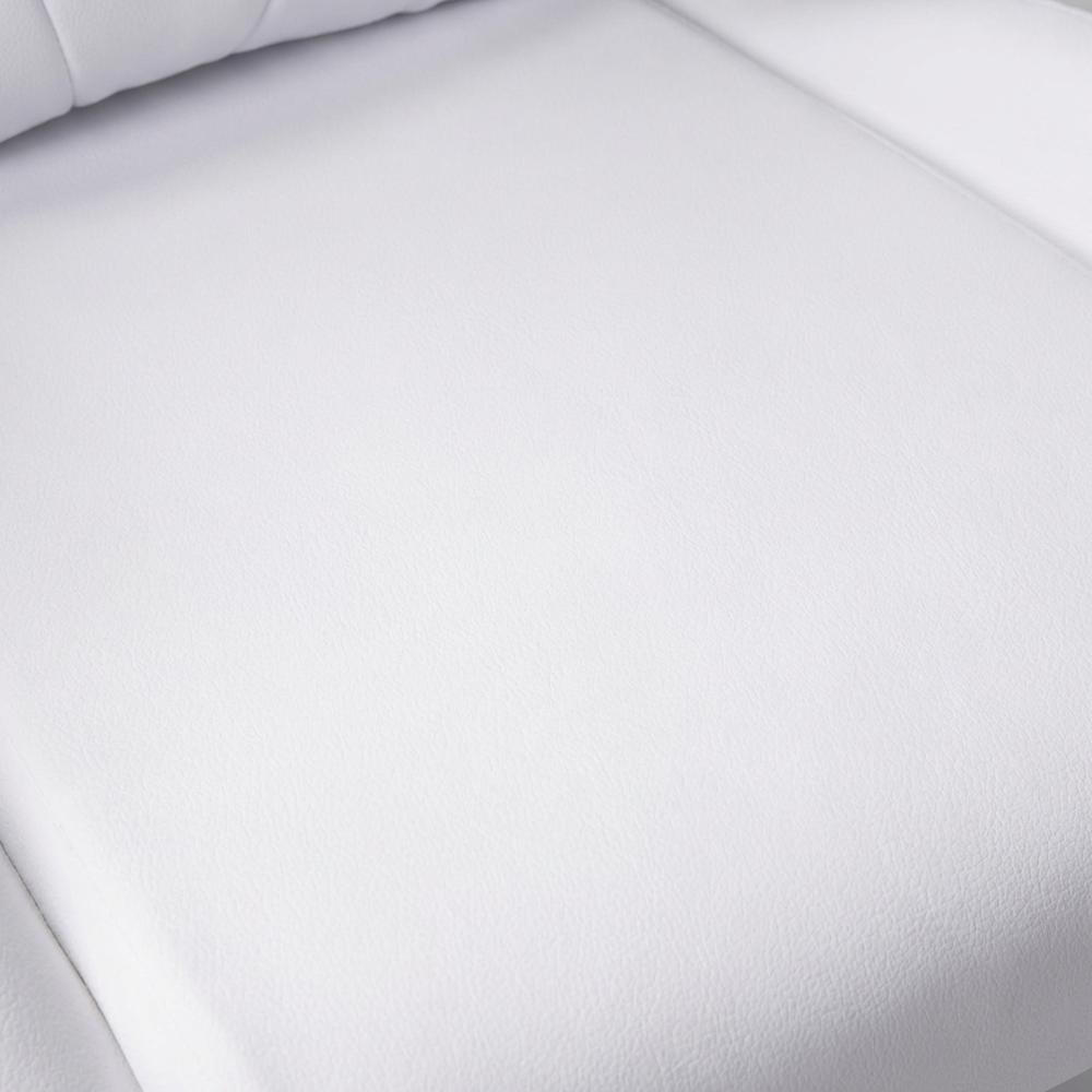 White Luxe Velvet Gaming Chair with High-Back Design and Cushioned Seat