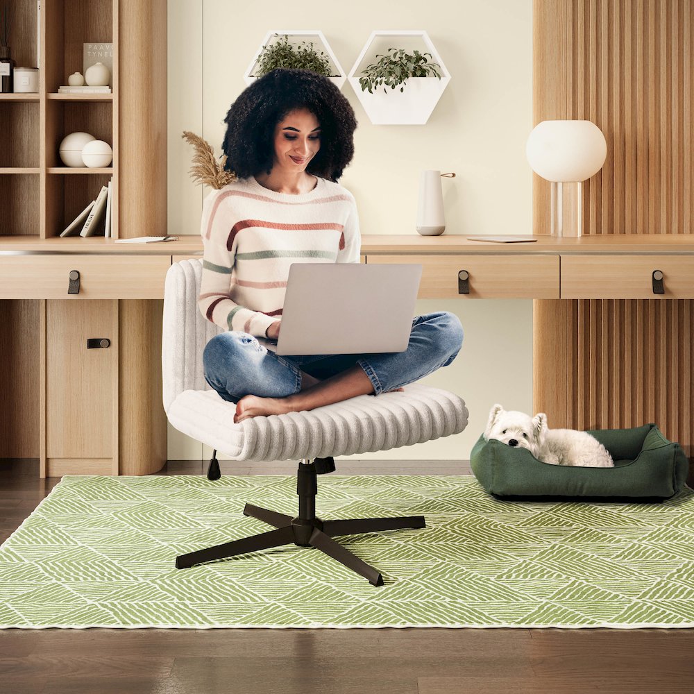 Techni Mobili Criss Cross Chair - Extra Wide Home or Office Chair