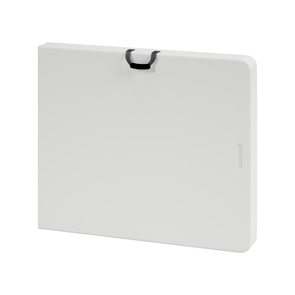 Techni Home 6 FT Granite White Folding Table with Easy- Carry Handle