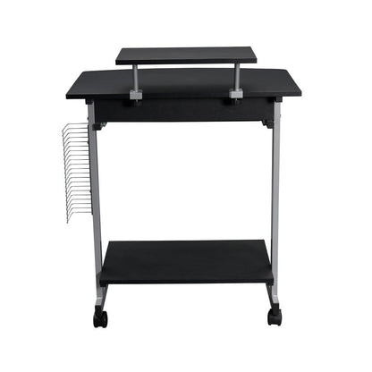 Compact Computer Cart With Storage . Color: Graphite