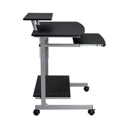 Compact Computer Cart With Storage . Color: Graphite
