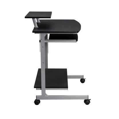 Compact Computer Cart With Storage . Color: Graphite