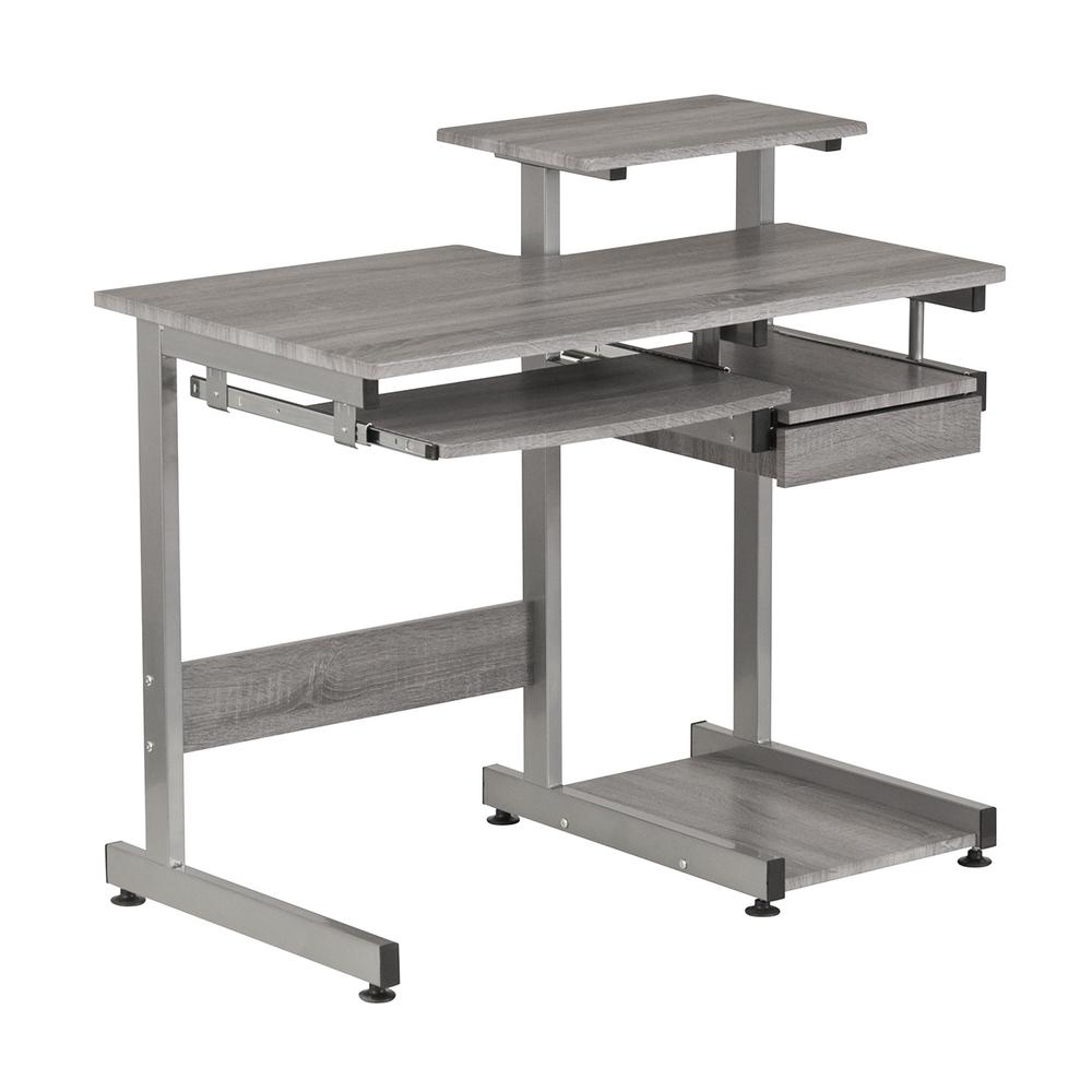 Complete Computer Workstation Desk, Gray