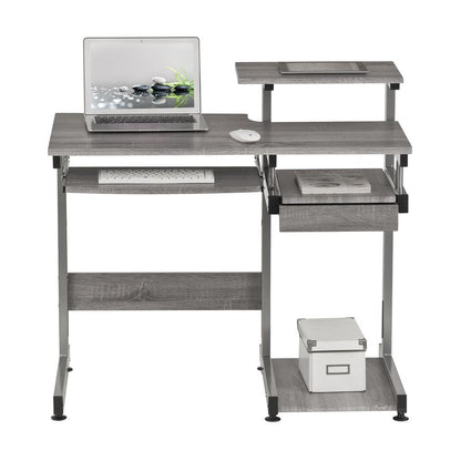 Complete Computer Workstation Desk, Gray