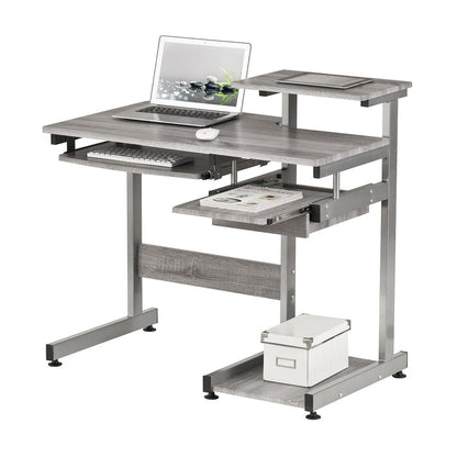 Complete Computer Workstation Desk, Gray