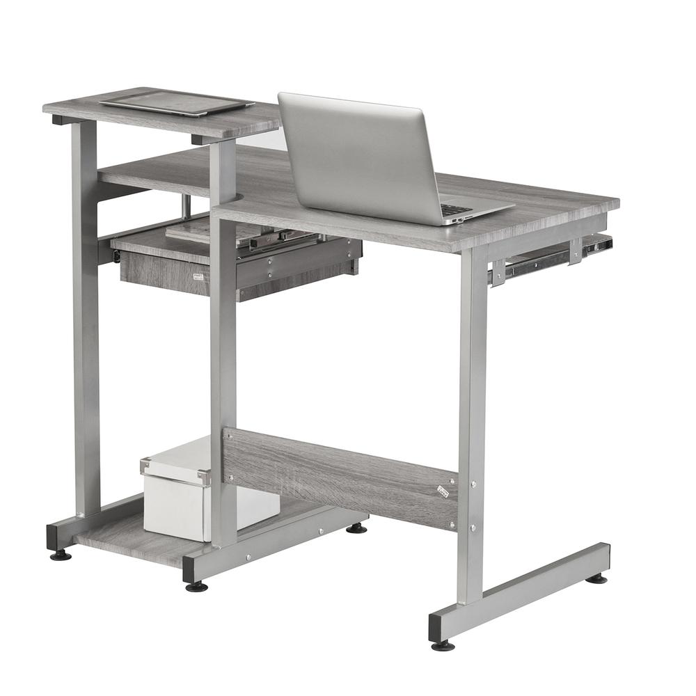 Complete Computer Workstation Desk, Gray