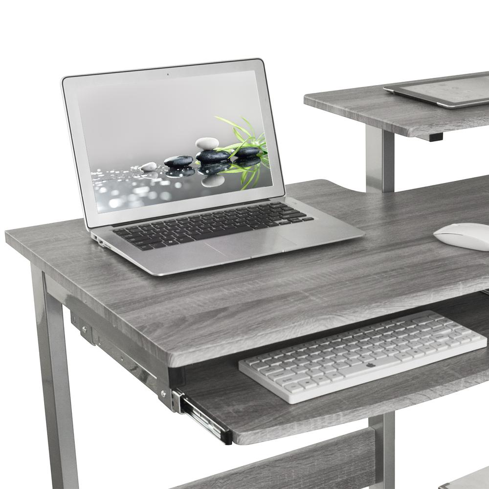Complete Computer Workstation Desk, Gray