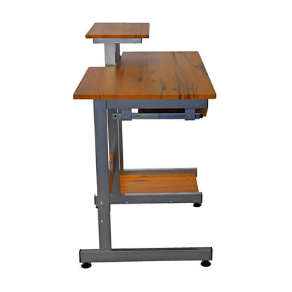 Complete Computer Workstation Desk. Color: Woodgrain