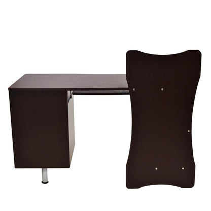 Stylish Computer Desk with Storage. Color: Chocolate
