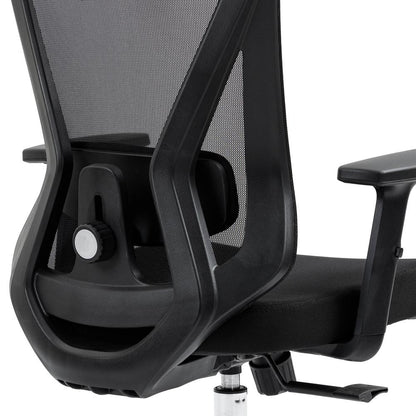 Truly Ergonomic Mesh Office Chair with Headrest & Lumbar Support, Black