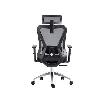 Truly Ergonomic Mesh Office Chair with Headrest & Lumbar Support, Black