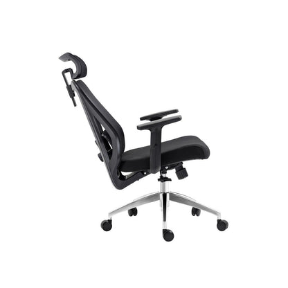 Truly Ergonomic Mesh Office Chair with Headrest & Lumbar Support, Black
