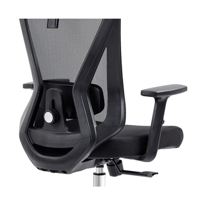 Truly Ergonomic Mesh Office Chair with Headrest & Lumbar Support, Black