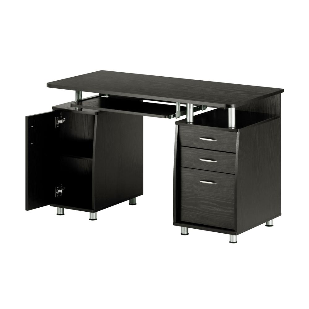Techni Mobili Complete Workstation Computer Desk with Storage, Espresso
